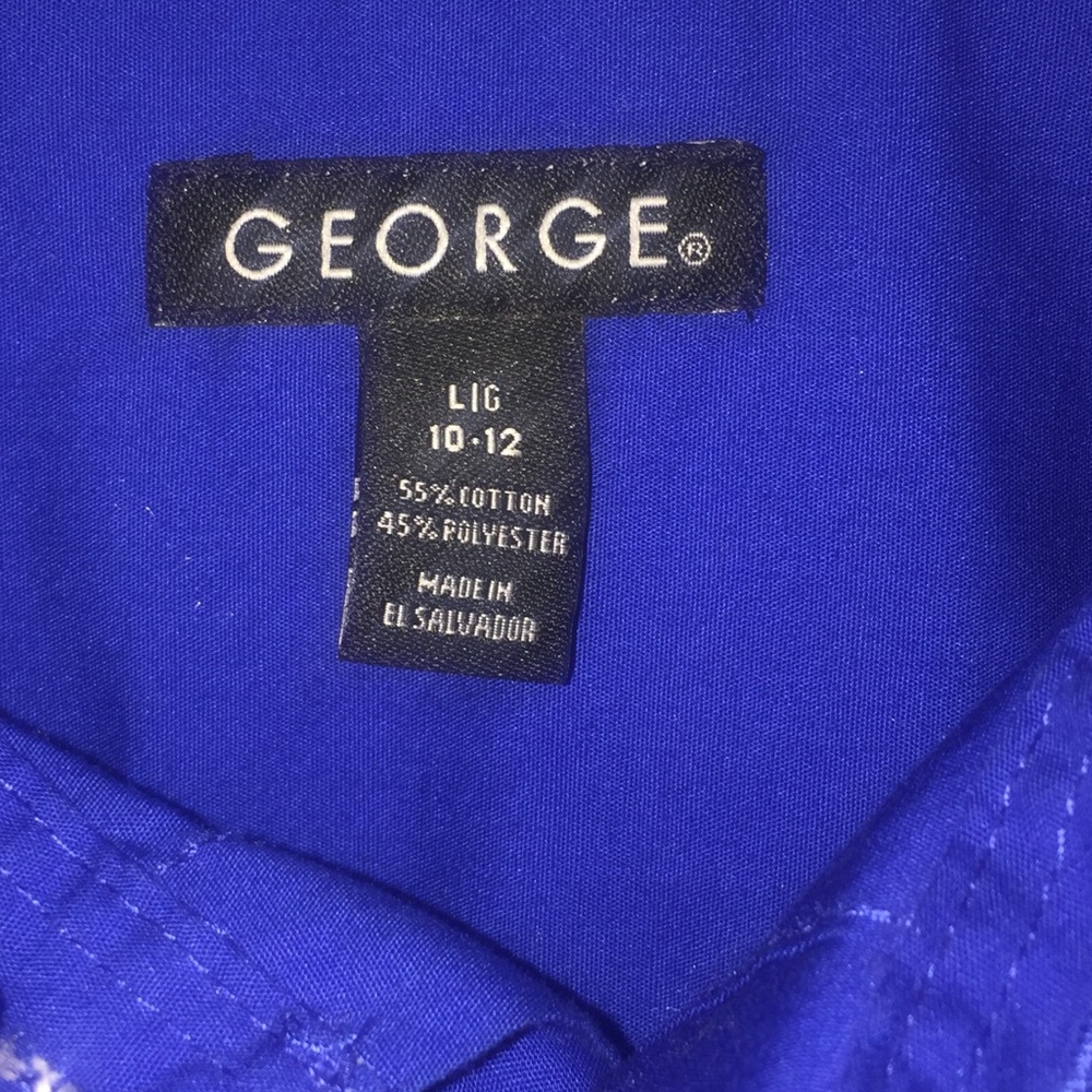 George Button Down Collared Long Sleeve L (10-12) - Picture 3 of 3